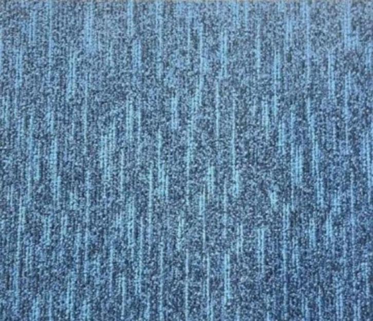 Nieuwe Tapijttegels blauw Rain 0190, Huis en Inrichting, Stoffering | Vloerbedekking, Nieuw, Tapijttegels, Blauw, 75 m² of meer