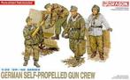 Dragon 1:35 German self-propelled gun crew - 'bagged', Hobby en Vrije tijd, Modelbouw | Figuren en Diorama's, Ophalen of Verzenden