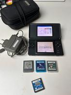 Nintendo DS zwart met oa pokemon spel, Spelcomputers en Games, Spelcomputers | Nintendo DS, Ophalen of Verzenden, Gebruikt, Zwart