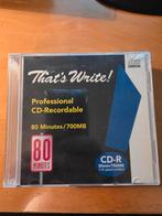 CD-R Recordable - That's Write! - Nieuw in verpakking, Ophalen, Op spindel, Cd, Nieuw