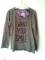 Nieuwe longsleeve Merk Vingino meisje donker grijs maat 92, Ophalen of Verzenden, Nieuw, Meisje, Shirt of Longsleeve