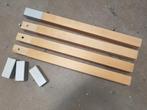 4 Massief beukenhouten tafelpoten, Ophalen, Gebruikt, Plinten