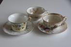 3 goud gedecoreerde kopjes & 2 schotels Bavaria Balmoral, Antiek en Kunst, Antiek | Servies los, Ophalen of Verzenden