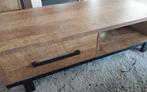 mooie salontafel met lade en lectuurplank, Ophalen, 50 tot 100 cm, Zo goed als nieuw, Minder dan 50 cm