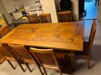 Teak houten eettafel, Huis en Inrichting, Tafels | Eettafels, Gebruikt, 200 cm of meer, Vijf personen of meer, Rechthoekig