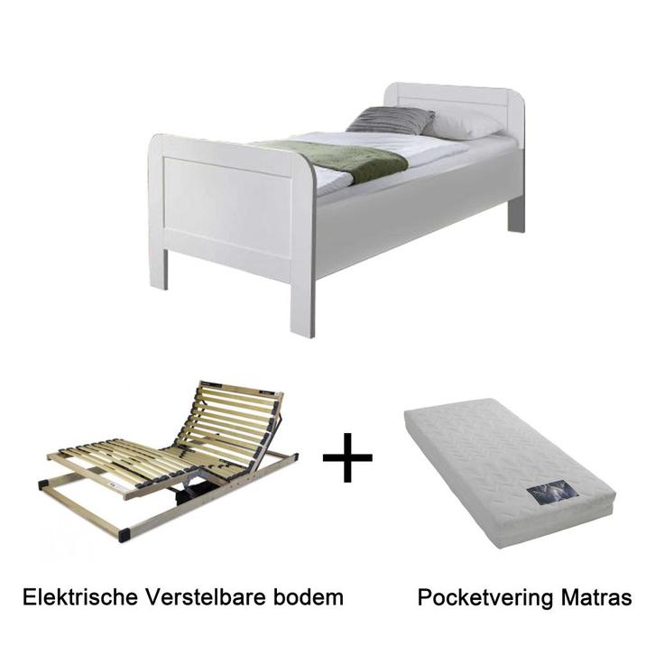 Actie 3 - Seniorenbed met elektrische bodem de luxe en matra, Huis en Inrichting, Slaapkamer | Bedden
