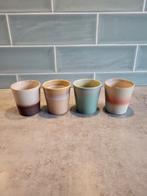 4 HK Living Koffiekopjes - Verschillende Kleuren, Huis en Inrichting, Ophalen, Keramiek, Zo goed als nieuw, Overige stijlen
