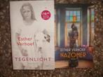 Esther Verhoef 2x roman boeken Tegenlicht + Nazomer 1 koop, Ophalen, Zo goed als nieuw, Esther Verhoef, Nederland