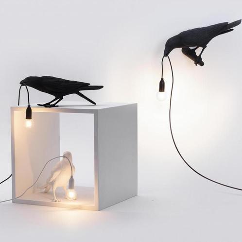 Seletti Bird Looking Left wandlamp Zwart, Huis en Inrichting, Lampen | Wandlampen, Nieuw, Glas, Kunststof, Overige materialen