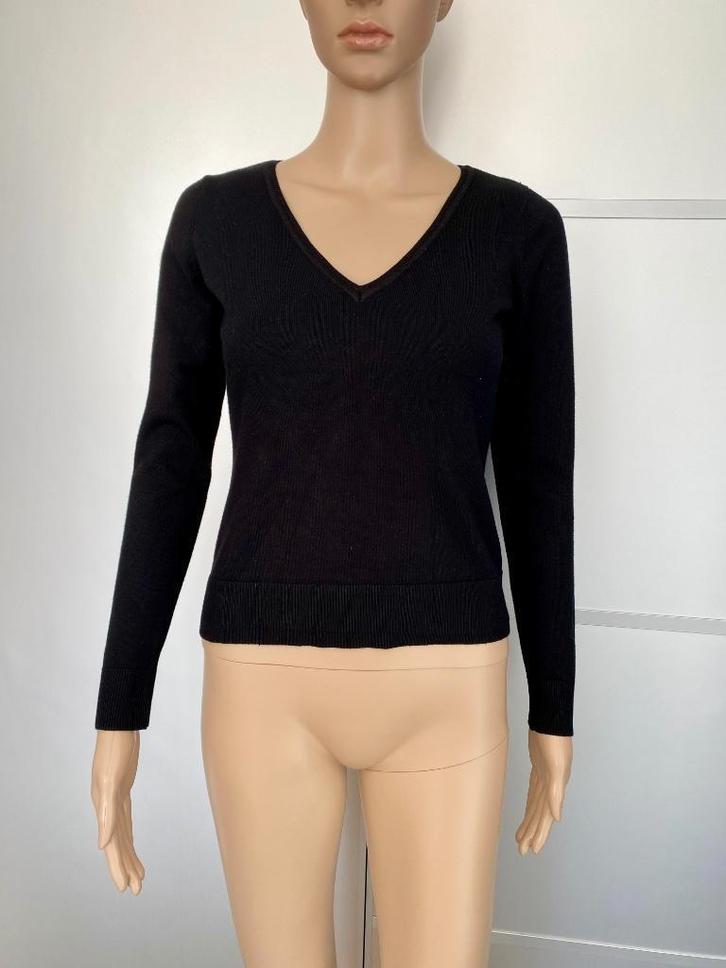 G642 MEXX mt. XS=34 fijn-gebreide trui top zwart, Kleding | Dames, Truien en Vesten, Zo goed als nieuw, Maat 34 (XS) of kleiner