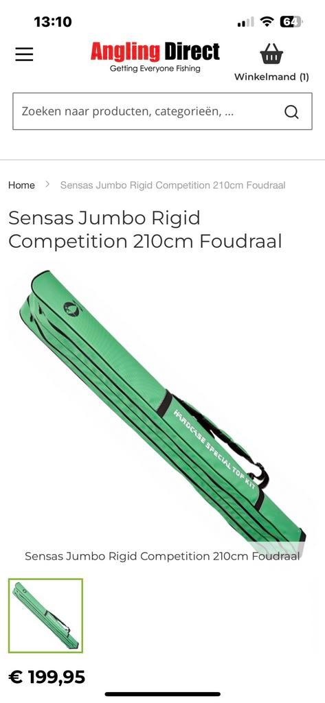 Dubbel sensas foudraal., Watersport en Boten, Hengelsport | Witvissen, Gebruikt, Overige typen, Ophalen of Verzenden