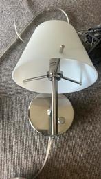 Retro wandlampje wit melkglas, rvs met dimmer, Huis en Inrichting, Lampen | Wandlampen, Ophalen, Zo goed als nieuw, Retro