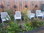 4 tuinstoelen hout wit, Huizen en Kamers, Kamers te huur
