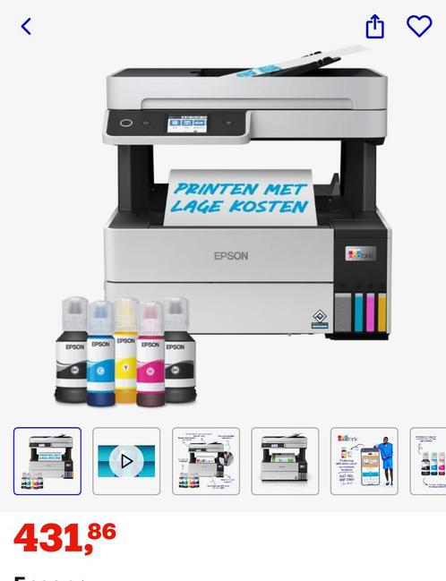 Epson EcoTank ET-5150 All-in-One Printer, Computers en Software, Printers, Gebruikt, All-in-one, Inkjetprinter, Kleur printen