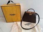 Medium Fendi Peekaboo top handle bag calf leather, Ophalen, Zo goed als nieuw, Grijs, Schoudertasje