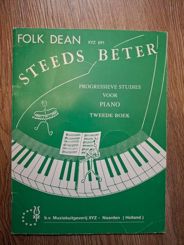 Steeds Beter Piano Studies - Folk Dean - Tweede Boek beschikbaar voor biedingen