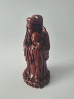 Mooi Chinees beeldje man met kind van de 3 wiseman, Ophalen of Verzenden, Zo goed als nieuw, Mens