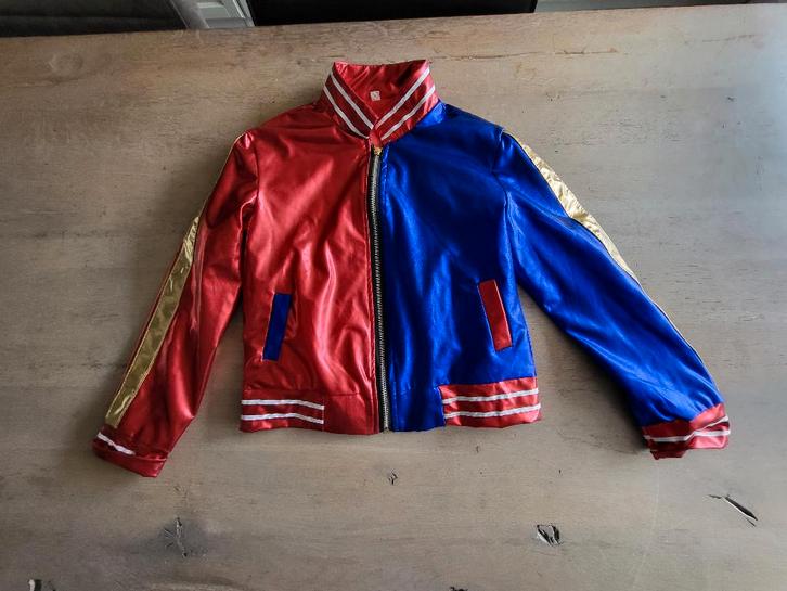 verkleedkleding Harley Quinn Suicide Squad jasje maat 150, Kinderen en Baby's, Carnavalskleding en Verkleedspullen, Zo goed als nieuw