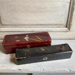 2 antieke lakdoosjes *tres belle*, Verzenden