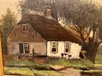 Schilderij C. Dijkman Landschap Gouden Lijst, Ophalen