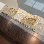 14k gouden armband koningsschakel armband massief, Sieraden, Tassen en Uiterlijk, Armbanden, Ophalen of Verzenden, Zo goed als nieuw