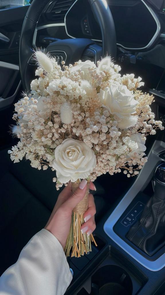 Mooie bruidsboeket ivoor, Kleding | Dames, Trouwkleding en Trouwaccessoires, Zo goed als nieuw, Accessoires, Ophalen of Verzenden