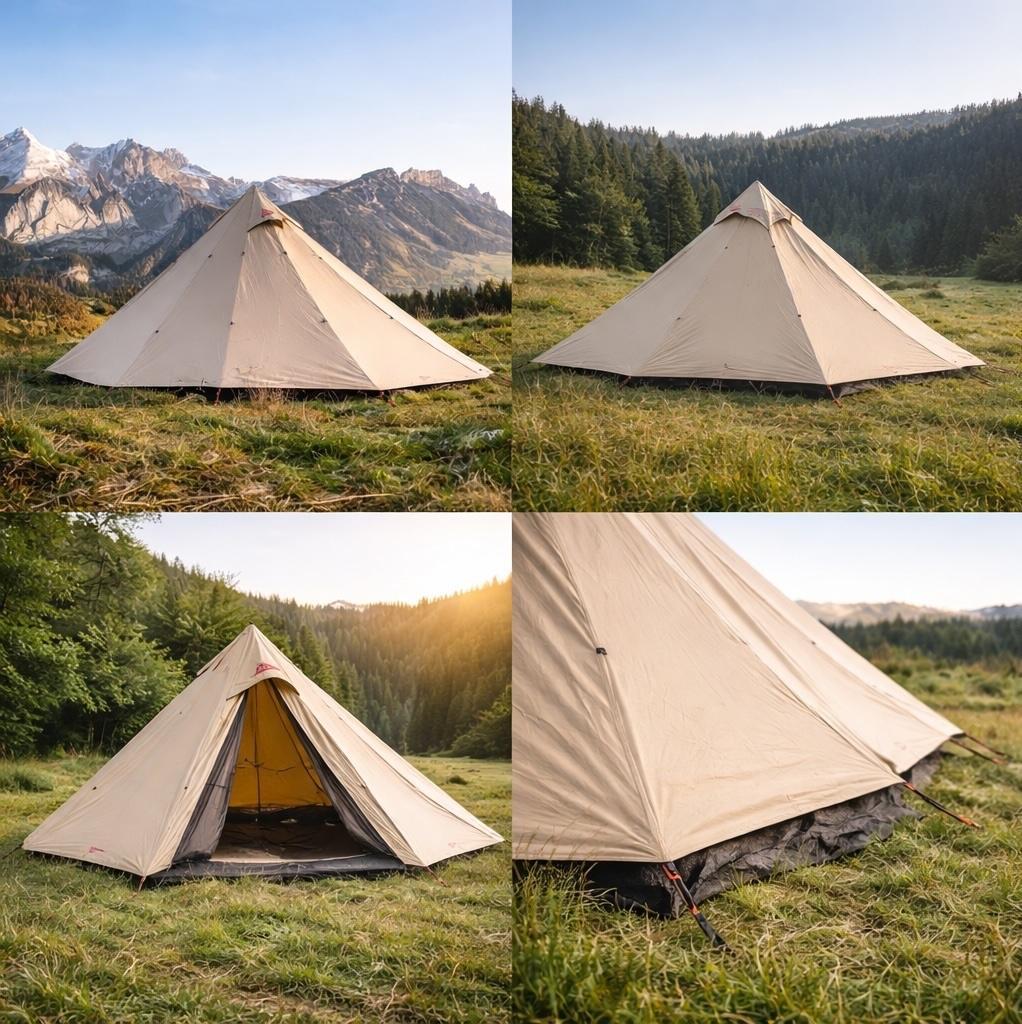 ≥ Spatz Wigwam 5 BTC – 5-persoons tipi tent (BTC katoen) — Tenten