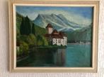Schilderij van D. Walther of Waltzer, Antiek en Kunst, Kunst | Schilderijen | Klassiek, Ophalen of Verzenden