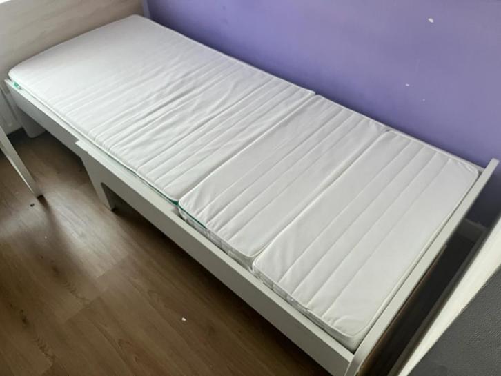 Ikea Slakt Meegroeibed met Matras- Verstelbaar! 80x200, Huis en Inrichting, Slaapkamer | Bedden, Zo goed als nieuw, Eenpersoons