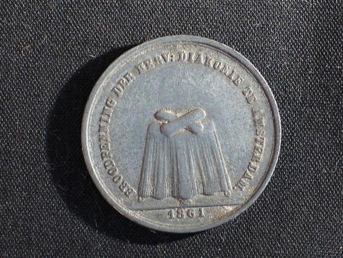 Broodpenning Amsterdam 1861. 1796, Postzegels en Munten, Penningen en Medailles, Overige materialen, Nederland, Ophalen of Verzenden