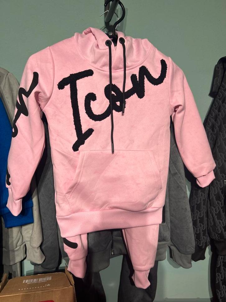 Roze Icon Trainingspak, Kleding | Dames, Huispakken, Zo goed als nieuw, Maat 36 (S), Roze, Ophalen of Verzenden