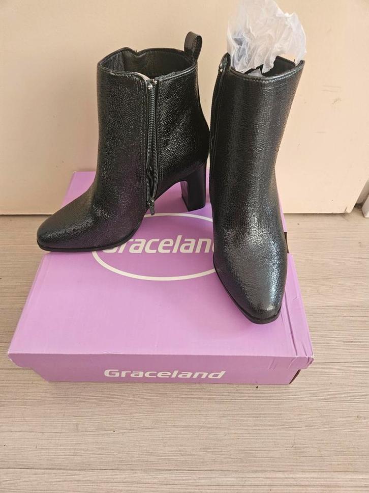 Graceland Zwarte Enkellaarsjes Maat..., Kleding | Dames, Schoenen, Nieuw, Lage of Enkellaarzen, Zwart, Ophalen of Verzenden