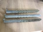 Stalen tentharing, 3 stuks, Ophalen of Verzenden, Gebruikt, 250 mm of meer, Overige typen