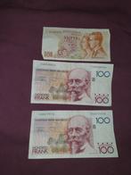 3 biljetten belgie frank, Postzegels en Munten, Bankbiljetten | Europa | Niet-Eurobiljetten, Ophalen of Verzenden, België