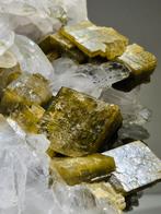 Zeldzame collectie heldere Kwarts met prachtige Sideriet., Verzamelen, Mineralen en Fossielen, Ophalen of Verzenden, Mineraal