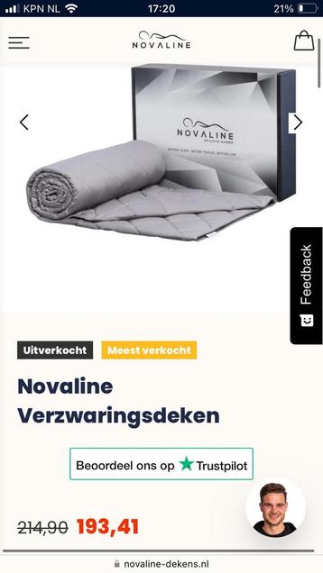 Novaline Verzwaringsdeken (12 kilo) beschikbaar voor biedingen