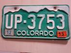 Kentekenplaat Colorado Amerika usa., Ophalen of Verzenden, Gebruikt, Auto's