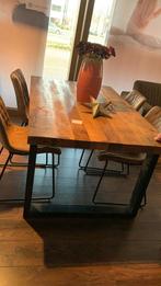 Eettafel te koop (mango hout) 160x100 cm, Ophalen, Gebruikt, 50 tot 100 cm, Vier personen