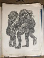 Jan Sierhuis ets., Antiek en Kunst, Kunst | Litho's en Zeefdrukken, Ophalen of Verzenden