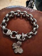 Zilveren grove jasseron armband, Sieraden, Tassen en Uiterlijk, Armbanden, Ophalen, Zo goed als nieuw, Zilver, Zilver