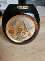 Chokin Art Vaas - 24K Goud, Antiek en Kunst, Ophalen of Verzenden