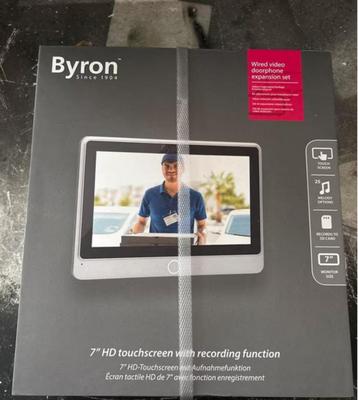 Byron Video Deurintercom 7” HD Touchscreen met opnamefunctie beschikbaar voor biedingen