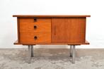 Vintage kast jaren 50 tv meubel ladekast met deurtje, Ophalen of Verzenden