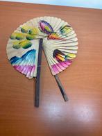Vintage Handbeschilderde Waaier, Huis en Inrichting, Gebruikt, ., Ophalen of Verzenden, .