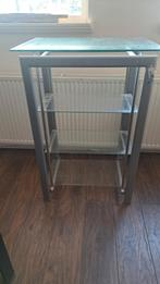 Glazen kastje met metalen frame GRATIS, Ophalen, Gebruikt