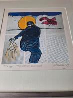 Werk van de kunstenaar Corneille uit 1989., Ophalen