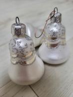 3 Vintage Glazen Kerstklokken Kerstboom Ornament, Ophalen of Verzenden, Zo goed als nieuw