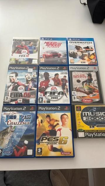 PS1 PS2 PS3 PS4 games beschikbaar voor biedingen