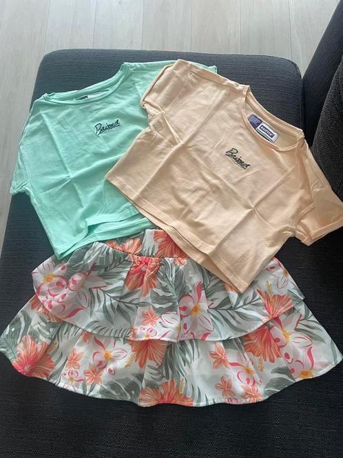 Leuk vrolijk setje maat 110/116, Kinderen en Baby's, Kinderkleding | Maat 110, Zo goed als nieuw, Meisje, Setje, Ophalen of Verzenden