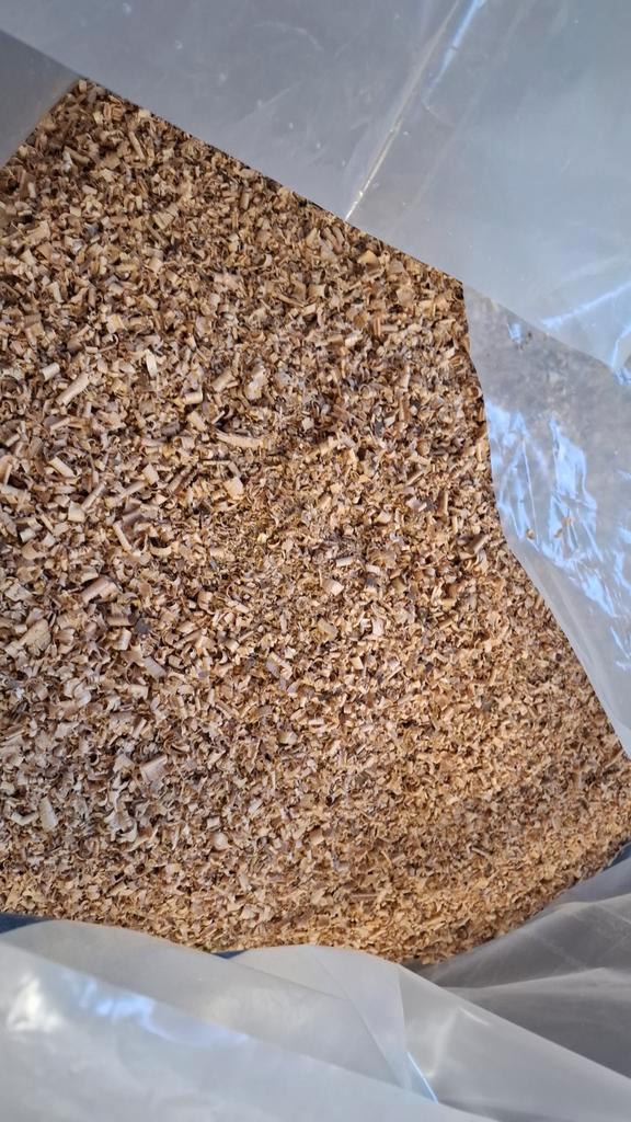 Houtmot houtschaafsel acacia, Doe-het-zelf en Verbouw, Hout en Planken, Pallet, Overige houtsoorten, Minder dan 200 cm, Minder dan 25 mm